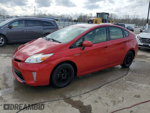2013 Toyota Prius One with VIN JTDKN3DU5D1697495, listed as a Copart auction lot 51701235 with 180,201 mi miles and Salvage Title. Bid and sale history available at carsss.com. Image 1.
