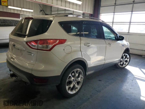 2013 Ford Escape Titanium with VIN 1FMCU0J99DUA61517, listed as a Copart auction lot 83746884 with 134,498 mi miles and Non Repairable. Bid and sale history available at carsss.com. Image 3.