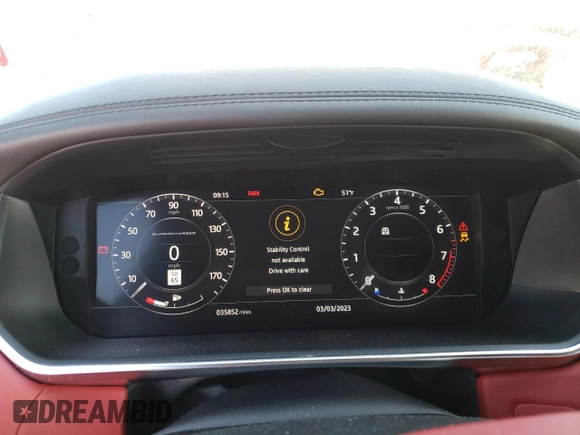 2018 Land Rover Range Rover Sport Autobiography with VIN SALWV2RE0JA804356, listed as a Copart auction lot 42018313 with 35,852 mi miles and . Bid and sale history available at DreamBid. Image 9.