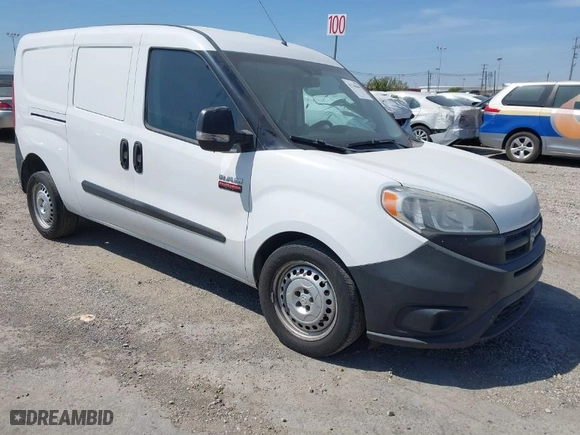 2017 Ram ProMaster City Cargo Van Tradesman with VIN ZFBERFABXH6E33421, listed as a IAAI auction lot 41740049 with 59,809 mi miles. Bid and sale history available at carsss.com. Image 1.