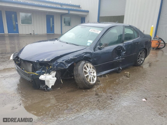 2005 Saab 9-3 with VIN YS3FD45Y751056175, listed as a Copart auction lot 52386235 with 211,414 mi miles and Salvage Title. Bid and sale history available at carsss.com. Image 1.