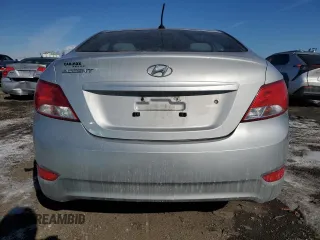 2017 Hyundai Accent SE with VIN KMHCT4AE9HU307981, listed as a Copart auction lot 46506845 with 101,763 mi miles and Salvage Title. Bid and sale history available at carsss.com. Image 6.