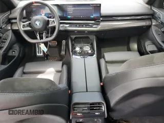 2024 BMW i5 M60 with VIN WBY43FK00RCP86174, listed as a Copart auction lot 45522685 with 7,392 mi miles and Salvage title. Bid and sale history available at DreamBid. Image 8.