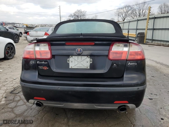 2006 Saab 9-3 Aero with VIN YS3FH71U466110271, listed as a Copart auction lot 87414054 with NaN miles and Salvage Title. Bid and sale history available at carsss.com. Image 6.