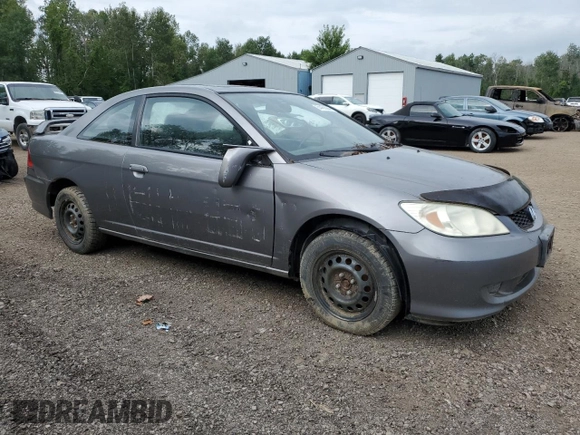 2005 Honda Civic Cpe EX with VIN 1HGEM219X5L806597, listed as a Copart auction lot 64456064 with 239,681 mi miles and Clean Title. Bid and sale history available at carsss.com. Image 4.
