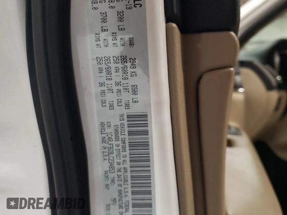 2020 Jeep Grand Cherokee Limited с VIN 1C4RJFBG9LC234853, выставлен на аукционе Copart как лот 50959095 с пробегом 94 798 миль миль и Чистый • Clean title. История ставок и продаж доступна на DreamBid. Изображение 14.