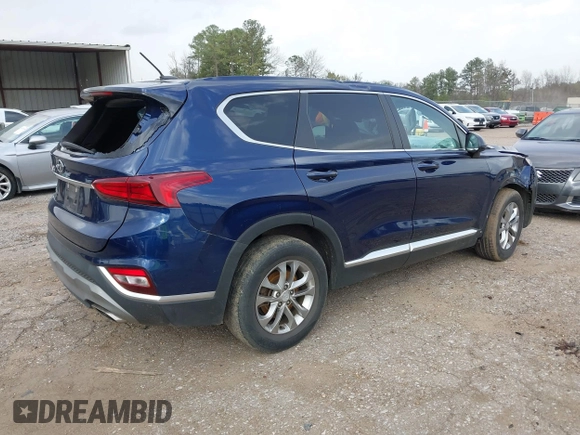 2020 Hyundai Santa Fe SE with VIN 5NMS23AD6LH174584, listed as a IAAI auction lot 41813950 with 107,852 mi miles. Bid and sale history available at carsss.com. Image 4.