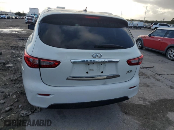 2013 Infiniti JX35 with VIN 5N1AL0MN1DC302186, listed as a Copart auction lot 78992414 with 190,935 mi miles and Salvage Title. Bid and sale history available at carsss.com. Image 6.