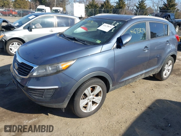 2012 Kia Sportage LX with VIN KNDPB3A22C7306154, listed as a IAAI auction lot 41675874 with 130,837 mi miles. Bid and sale history available at carsss.com. Image 17.