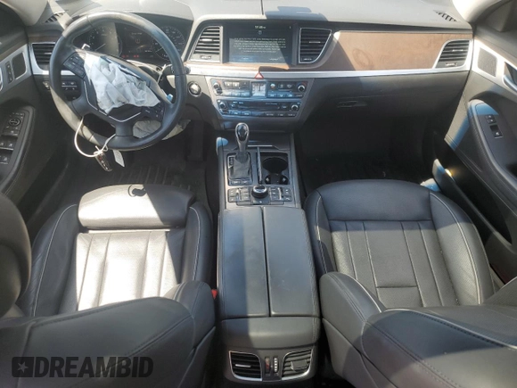 2015 Hyundai Genesis 3.8L z VIN KMHGN4JEXFU087288, wystawiony jako Copart lot #55615035 z przebiegiem 90 162 mil mil oraz Szkoda całkowita • Salvage title. Historia ofert i sprzedaży dostępna na DreamBid. Obrazek 8.