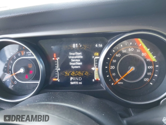 2018 Jeep Wrangler Unlimited Sport S z VIN 1C4HJXDG2JW228483, wystawiony jako IAAI lot #41710364 z przebiegiem 56 970 mil mil oraz . Historia ofert i sprzedaży dostępna na DreamBid. Obrazek 7.