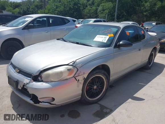 2006 Chevrolet Monte Carlo LT 3.9L с VIN 2G1WK151569381184, выставлен на аукционе IAAI как лот 42448700 с пробегом Не указан миль и . История ставок и продаж доступна на DreamBid. Изображение 2.