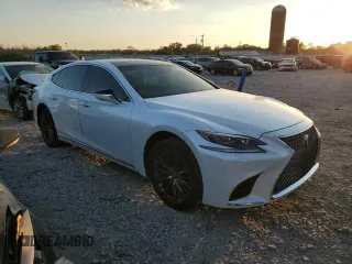 2018 Lexus LS with VIN JTHC5LFF9J5000318, listed as a Copart auction lot 77924194 with 121,302 mi miles and Salvage Title. Bid and sale history available at carsss.com. Image 4.