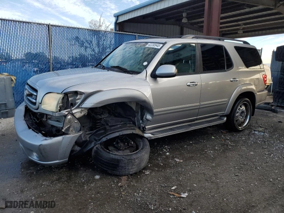 2002 Toyota Sequoia Limited with VIN 5TDZT38A62S098822, listed as a Copart auction lot 42230945 with 175,962 mi miles and Salvage Title. Bid and sale history available at carsss.com. Image 1.