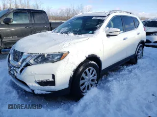 2017 Nissan Rogue S with VIN 5N1AT2MT9HC837458, listed as a Copart auction lot 82841304 with 142,393 mi miles and Non Repairable. Bid and sale history available at carsss.com. Image 1.