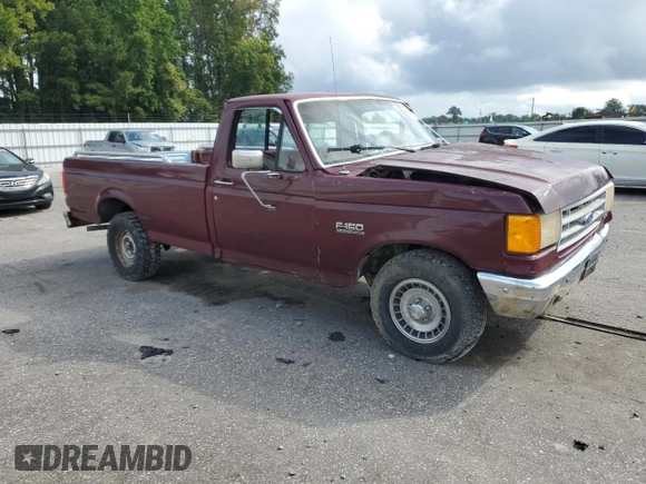 1991 Ford F-150 with VIN 1FTDF15Y7MLA15992, listed as a Copart auction lot 73517284 with 89,570 mi miles and Salvage Title. Bid and sale history available at carsss.com. Image 4.