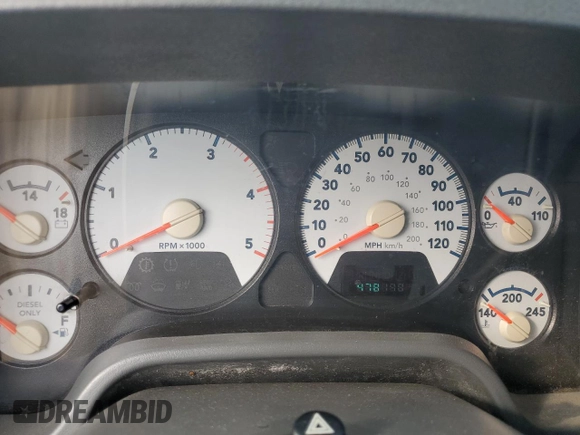 2006 Dodge 2500 SLT with VIN 1D7KS28C06J214654, listed as a Copart auction lot 60588804 with 478,198 mi miles and Clean Title. Bid and sale history available at DreamBid. Image 9.