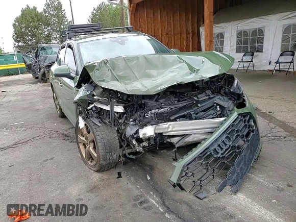 2022 Audi Q5 S line Premium Plus with VIN WA1EAAFY9N2040654, listed as a Copart auction lot 58979185 with 35,546 mi miles and Salvage title. Bid and sale history available at DreamBid. Image 12.