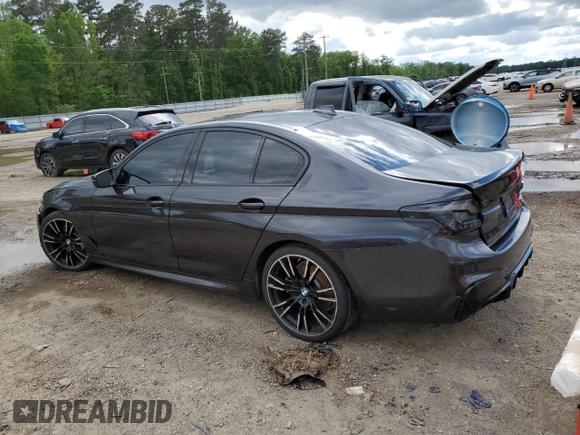 2019 BMW 5 Series 530i with VIN WBAJA5C53KWW30663, listed as a Copart auction lot 52177985 with 116,233 mi miles and Salvage Title. Bid and sale history available at carsss.com. Image 2.