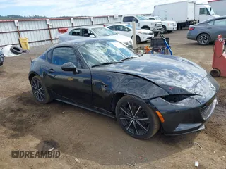 2024 Mazda MX-5 Miata Grand Touring с VIN JM1NDAM7XR0600562, выставлен на аукционе IAAI как лот 42840284 с пробегом 23 515 миль миль и . История ставок и продаж доступна на DreamBid. Изображение 1.