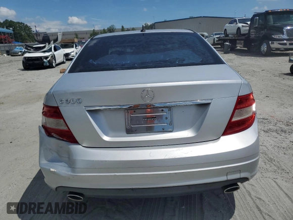 2010 Mercedes-Benz C 300 Sport with VIN WDDGF5EB1AF400092, listed as a Copart auction lot 65282535 with Not provided miles and Clean title. Bid and sale history available at DreamBid. Image 6.