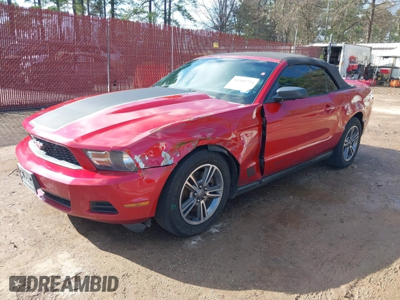 2012 Ford Mustang V6 with VIN 1ZVBP8EM4C5212726, listed as a IAAI auction lot 41509724 with 206,244 mi miles and . Bid and sale history available at carsss.com. Image 17.