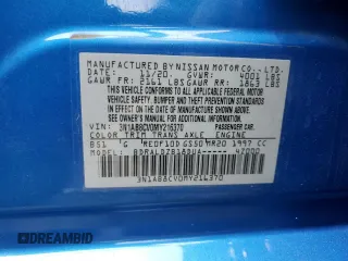 2021 Nissan Sentra SV with VIN 3N1AB8CV0MY216370, listed as a Copart auction lot 62874555 with 97,230 mi miles and Non repairable. Bid and sale history available at DreamBid. Image 13.