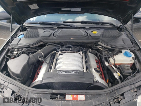 2006 Audi A8 4.2L with VIN WAUML44E86N006594, listed as a Copart auction lot 43246445 with Not provided miles and Salvage title. Bid and sale history available at DreamBid. Image 12.