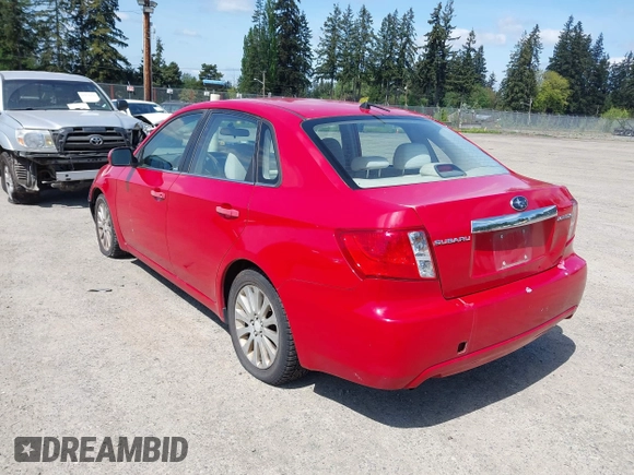 2008 Subaru Impreza Sedan (Natl) i w/Premium Pkg with VIN JF1GE61698H512350, listed as a IAAI auction lot 42143021 with 223,790 mi miles. Bid and sale history available at carsss.com. Image 3.