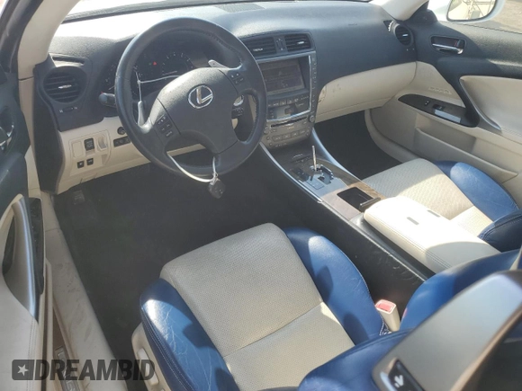 2010 Lexus IS with VIN JTHFE2C21A2503304, listed as a Copart auction lot 49051415 with 57,894 mi miles and Salvage Title. Bid and sale history available at carsss.com. Image 8.
