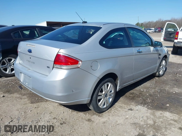 2008 Ford Focus SE with VIN 1FAHP33N48W114038, listed as a IAAI auction lot 41533744 with 143,065 mi miles. Bid and sale history available at carsss.com. Image 4.