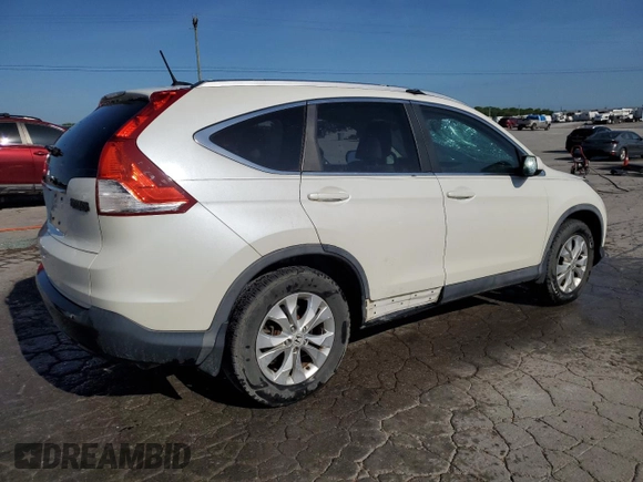2014 Honda CR-V EX-L with VIN 5J6RM3H74EL028219, listed as a Copart auction lot 54142635 with 143,421 mi miles and Salvage Title. Bid and sale history available at carsss.com. Image 3.