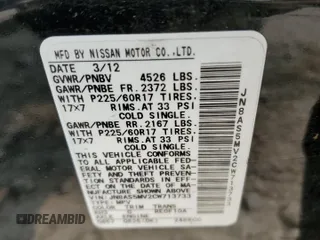 2012 Nissan Rogue S z VIN JN8AS5MV2CW713733, wystawiony jako Copart lot #59208835 z przebiegiem 227 189 mil mil oraz Szkoda całkowita • Salvage title. Historia ofert i sprzedaży dostępna na DreamBid. Obrazek 13.