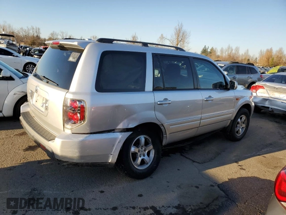 2008 Honda Pilot EX-L with VIN 5FNYF28778B030544, listed as a Copart auction lot 81958524 with 155,947 mi miles and Salvage Title. Bid and sale history available at DreamBid. Image 3.