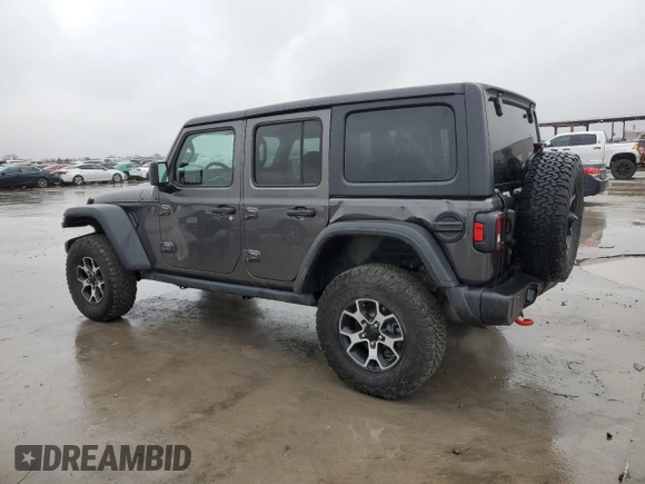 2023 Jeep Wrangler Rubicon with VIN 1C4HJXFN6PW509741, listed as a Copart auction lot 46056775 with 21,755 mi miles and Salvage title. Bid and sale history available at DreamBid. Image 2.