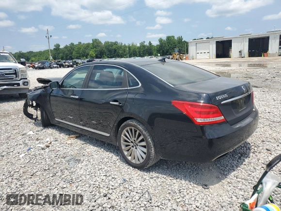 2015 Hyundai Equus Signature z VIN KMHGH4JH0FU098348, wystawiony jako Copart lot #58445284 z przebiegiem Nie podano mil oraz Szkoda całkowita • Salvage title. Historia ofert i sprzedaży dostępna na DreamBid. Obrazek 2.