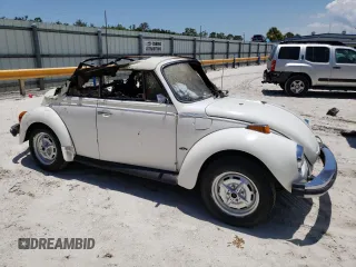 1979 Volkswagen Beetle with VIN 1592037911, listed as a Copart auction lot 57837324 with Not provided miles and Non repairable. Bid and sale history available at DreamBid. Image 4.