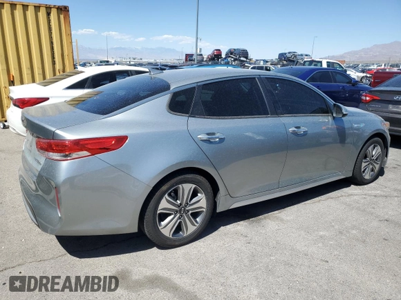 2017 Kia Optima Hybrid EX with VIN KNAGU4LE4H5017493, listed as a Copart auction lot 53949885 with 112,034 mi miles and Clean Title. Bid and sale history available at carsss.com. Image 3.