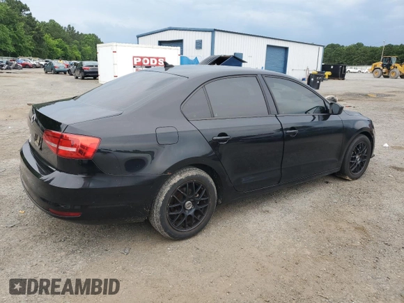 2015 Volkswagen Jetta S with VIN 3VW2K7AJ4FM297506, listed as a Copart auction lot 60354505 with 80,615 mi miles and Salvage title. Bid and sale history available at DreamBid. Image 3.