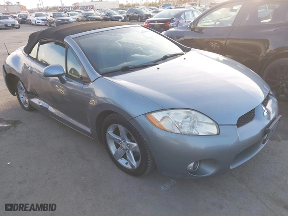 2008 Mitsubishi Eclipse GS with VIN 4A3AL25F58E002701, listed as a IAAI auction lot 41396529 with 126,655 mi miles. Bid and sale history available at carsss.com. Image 1.
