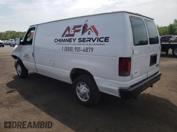 2014 Ford Econoline Cargo Commercial with VIN 1FTNE1EW3EDA66746, listed as a Copart auction lot 56550355 with 176,493 mi miles and Salvage title. Bid and sale history available at DreamBid. Image 2.