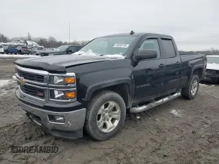 2014 Chevrolet Silverado 1500 LT with VIN 1GCVKREC7EZ258672, listed as a Copart auction lot 44836145 with 155,420 mi miles and Salvage Title. Bid and sale history available at carsss.com. Image 1.