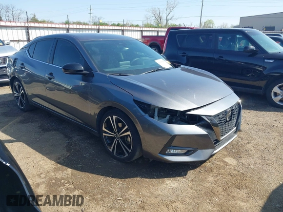 2021 Nissan Sentra SR with VIN 3N1AB8DV7MY288973, listed as a IAAI auction lot 41918925 with 33,174 mi miles and . Bid and sale history available at DreamBid. Image 1.