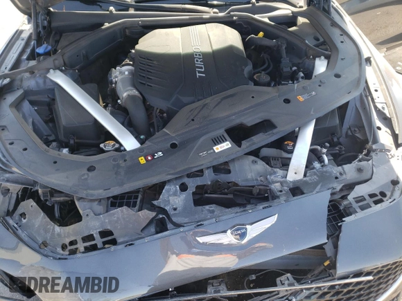2022 Genesis G70 3.3T with VIN KMTG54TE5NU081156, listed as a Copart auction lot 66565194 with 35,127 mi miles and Salvage Title. Bid and sale history available at carsss.com. Image 12.