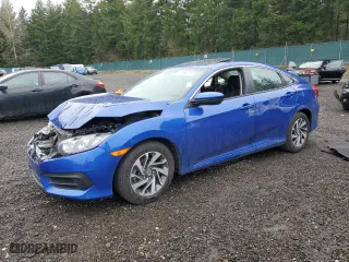 2018 Honda Civic Sedan EX with VIN 2HGFC2F73JH577802, listed as a Copart auction lot 50966875 with 84,790 mi miles and Salvage Title. Bid and sale history available at carsss.com. Image 1.