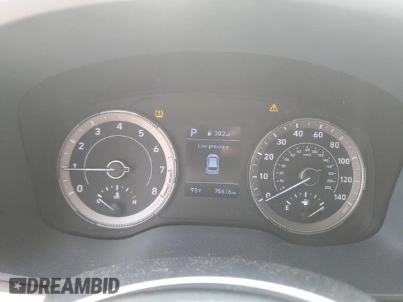 2020 Hyundai Venue SEL with VIN KMHRC8A33LU014182, listed as a Copart auction lot 60740345 with 75,616 mi miles and Salvage title. Bid and sale history available at DreamBid. Image 9.