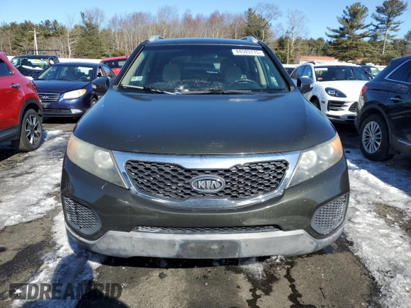 2011 Kia Sorento LX with VIN 5XYKTDA2XBG110154, listed as a Copart auction lot 44593715 with 0 mi miles and Salvage Title. Bid and sale history available at carsss.com. Image 5.