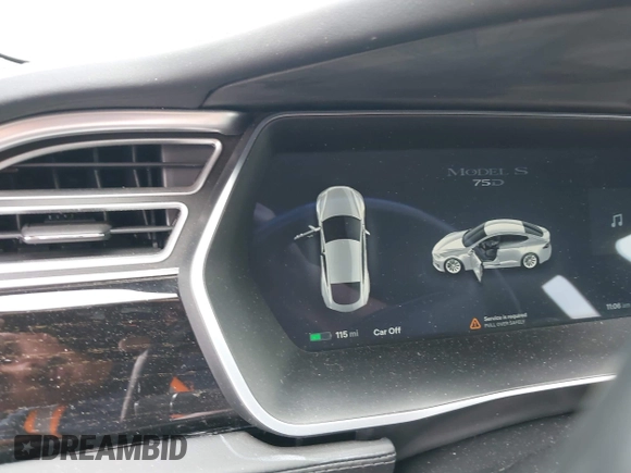 2017 Tesla Model S 100D with VIN 5YJSA1E24HF193563, listed as a IAAI auction lot 42120120 with 60,391 mi miles and . Bid and sale history available at DreamBid. Image 18.