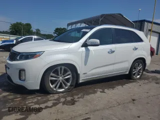 2014 Kia Sorento SX with VIN 5XYKWDA76EG522014, listed as a Copart auction lot 62535705 with 117,501 mi miles and Salvage title. Bid and sale history available at DreamBid. Image 1.