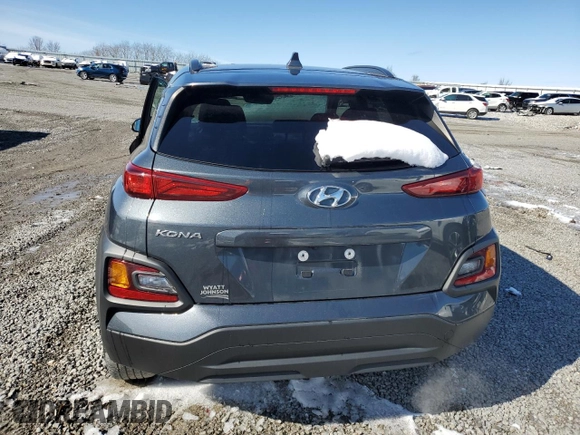 2020 Hyundai Kona SEL Plus with VIN KM8K62AA8LU525634, listed as a Copart auction lot 45044595 with 54,553 mi miles and Salvage Title. Bid and sale history available at carsss.com. Image 6.